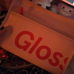 Glossier makeup bag